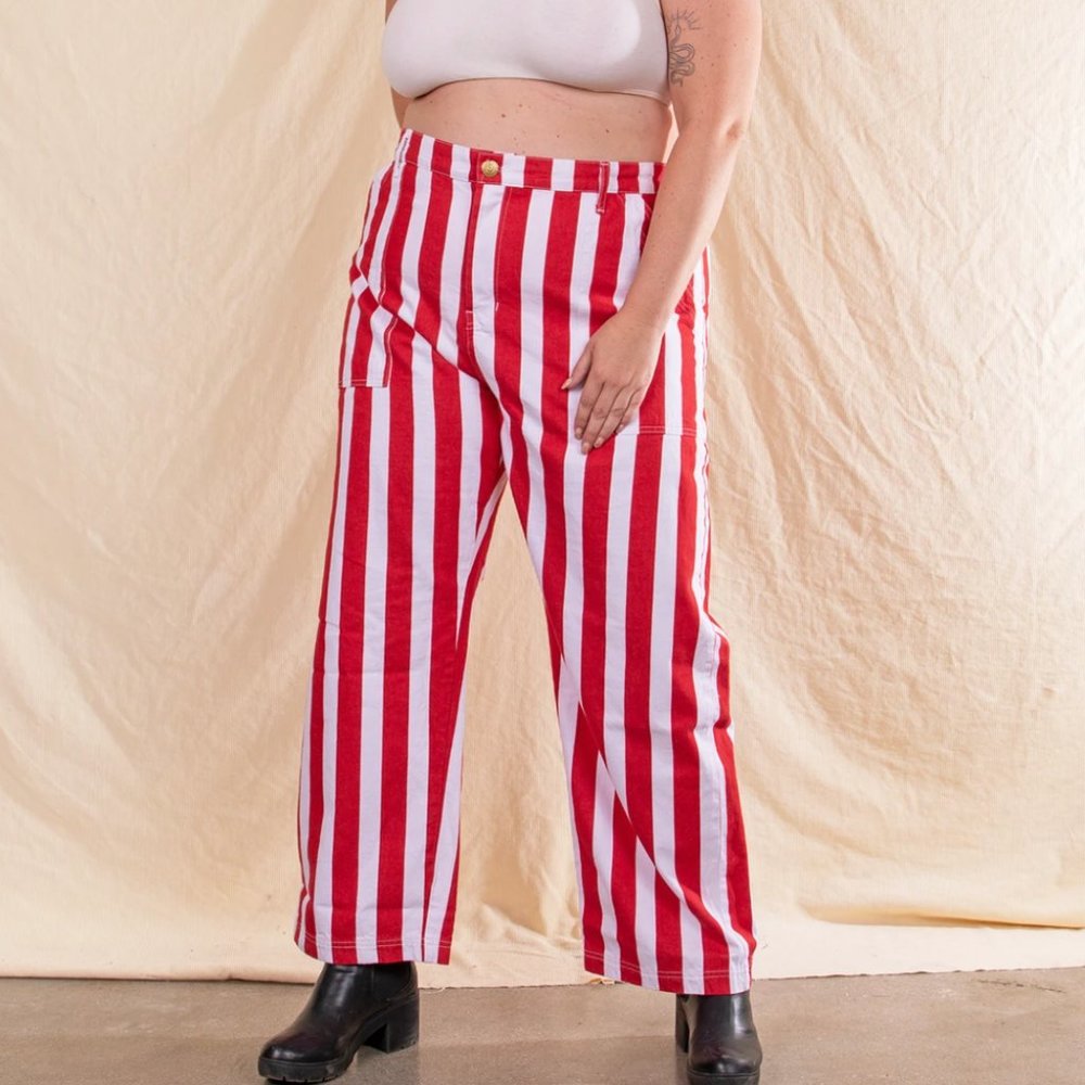 Big Bud Press Vintage Stripe Work Pants Red 3X